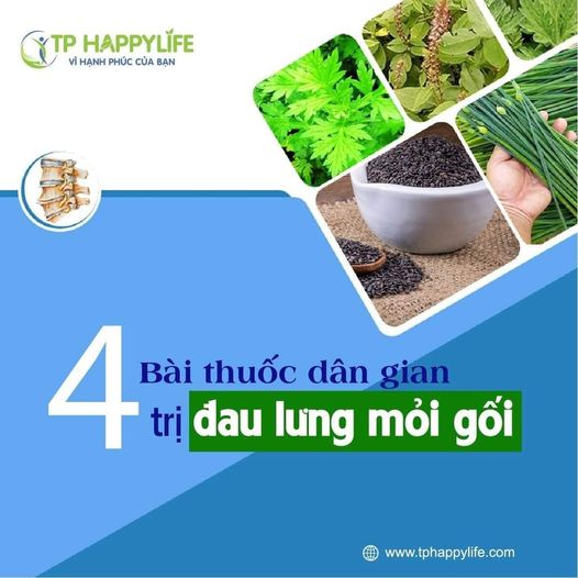 4 bài thuốc dân gian trị đau lưng mỏi gối