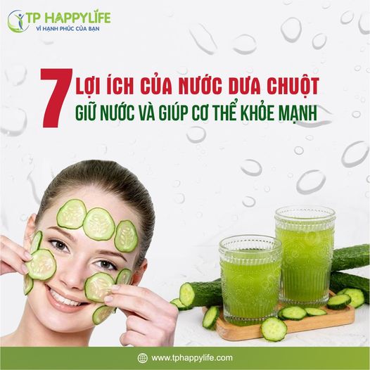 7 lợi ích của nước dưa chuột