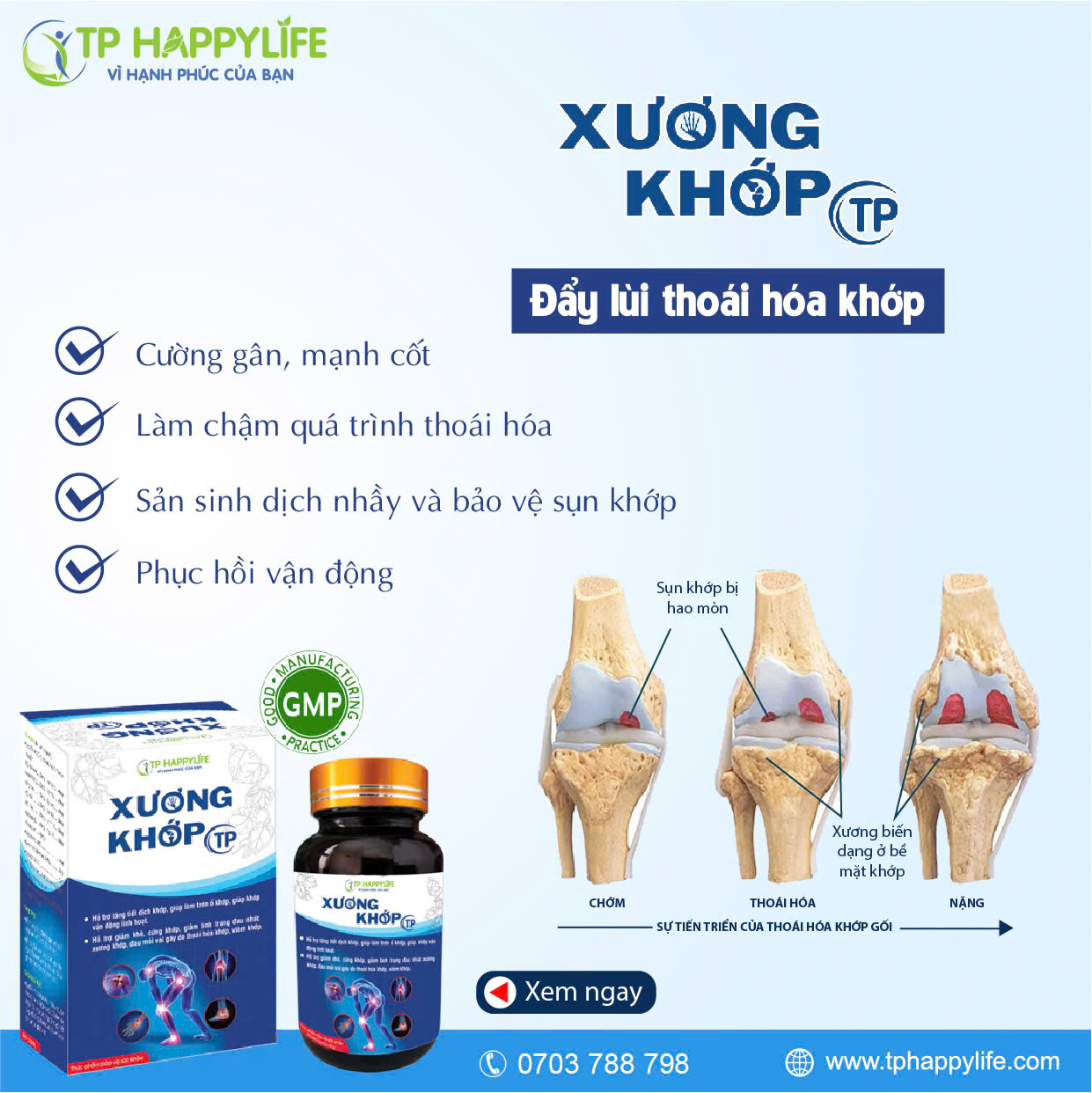 Xương khớp TP đẩy lùi thoái hóa khớp