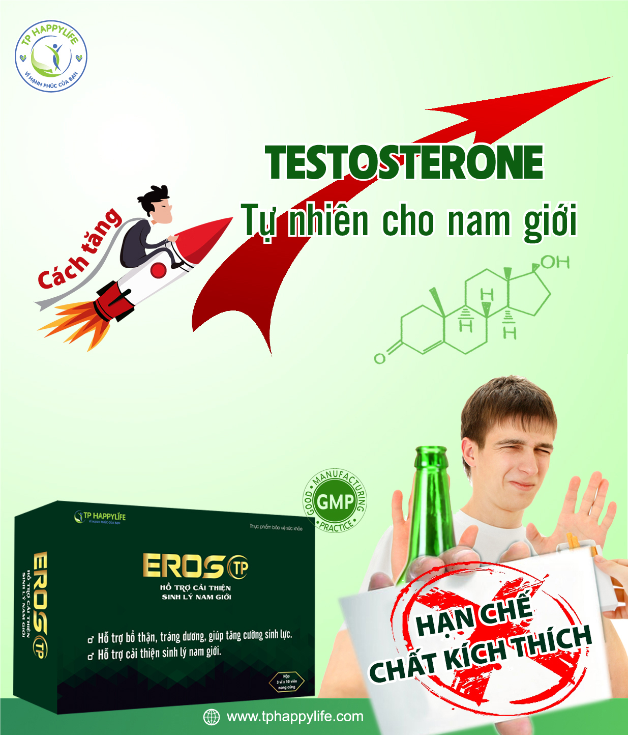 Hạn chế chất kích thích là một cách tăng Testosterone nam tự nhiên