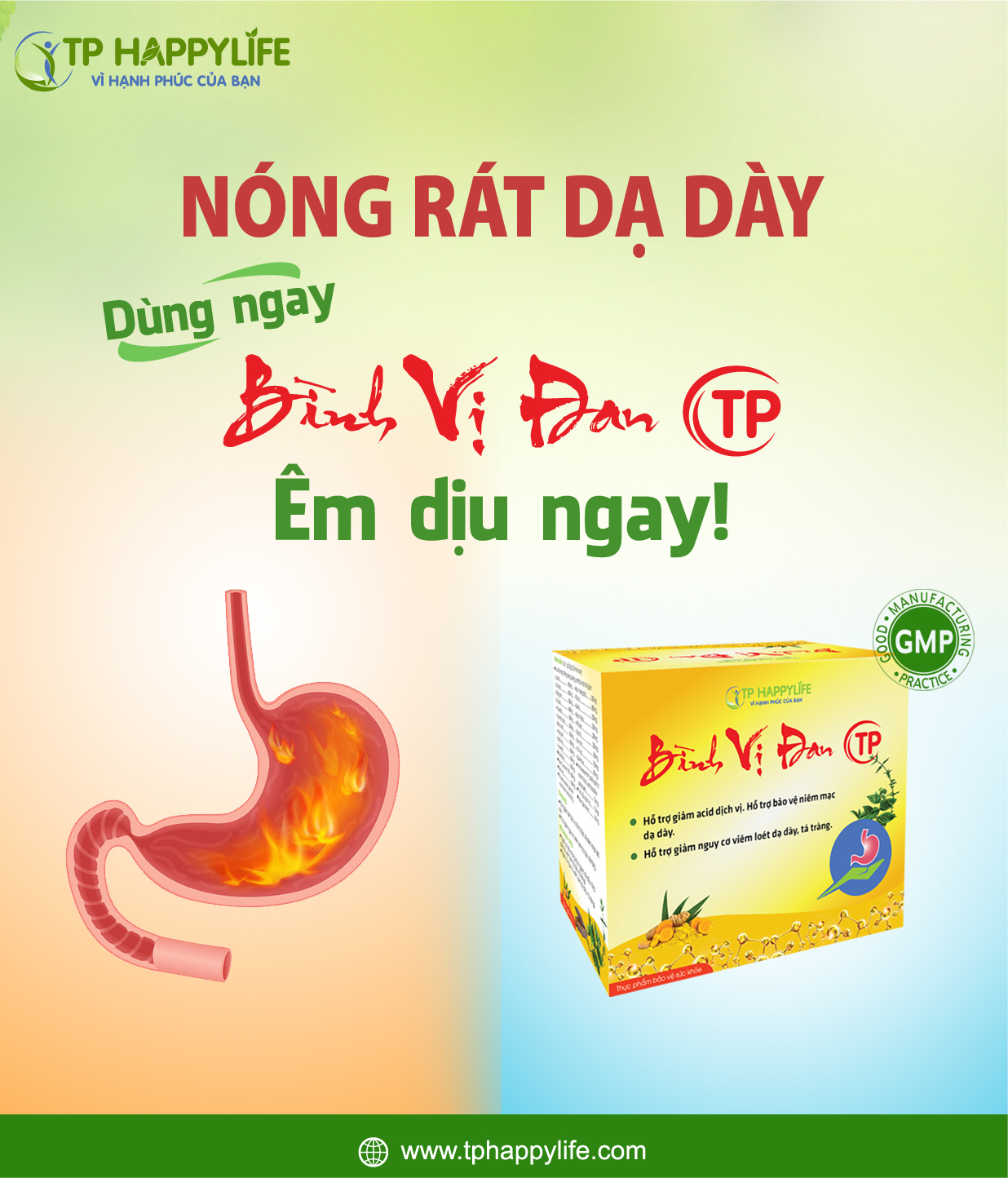 Hết ngay nóng rát dạ dày