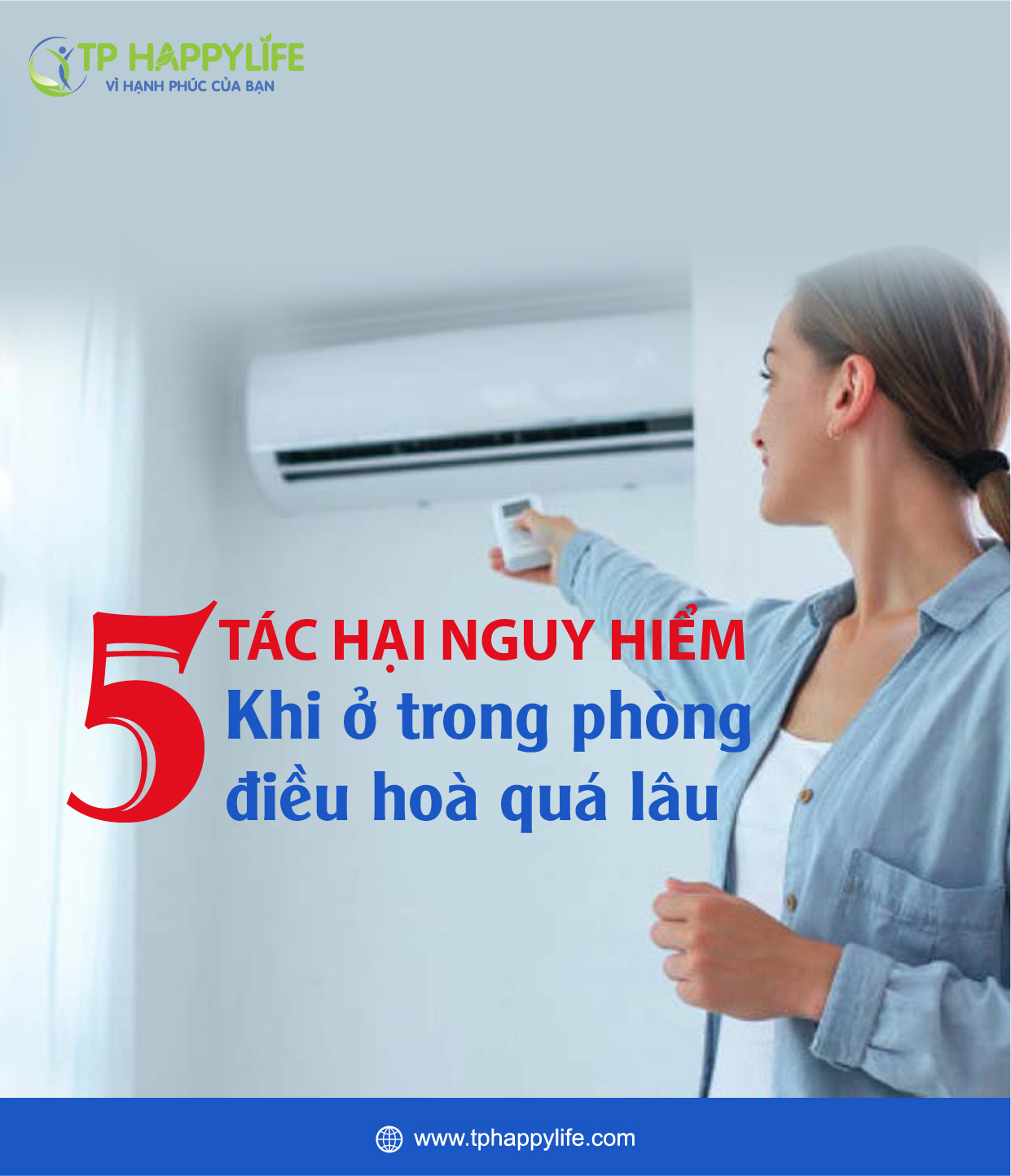 5 tác hại khôn lường khi ở trong phòng điều hòa quá lâu