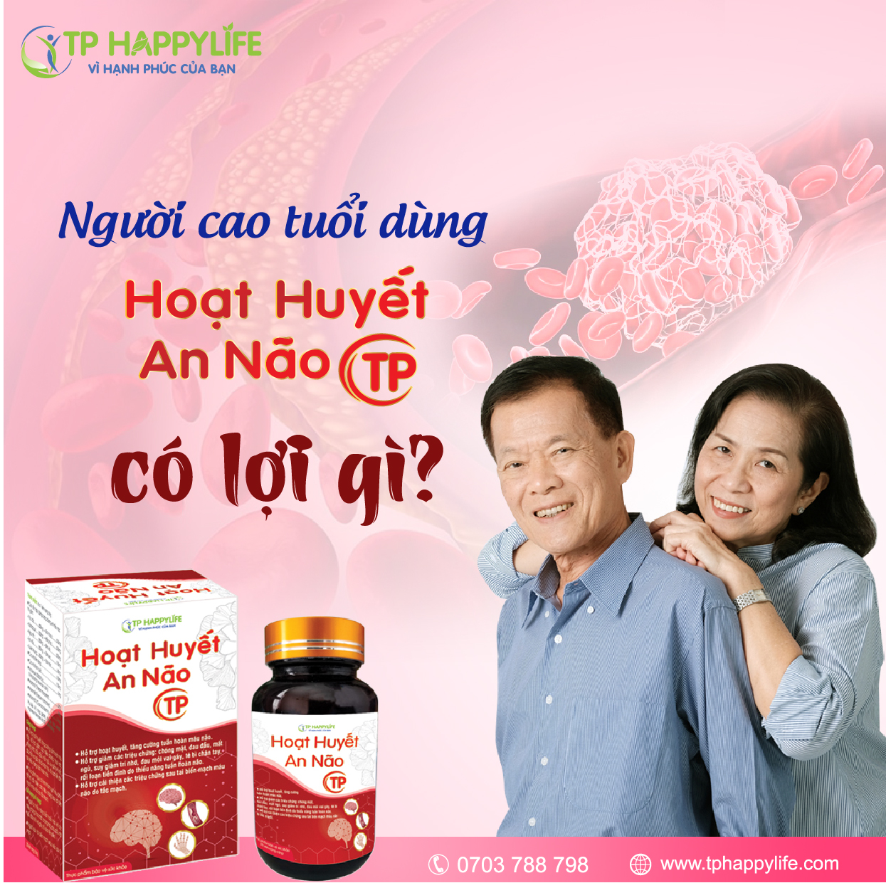 Người cao tuổi dùng Hoạt Huyết An Não TP có lợi gì?