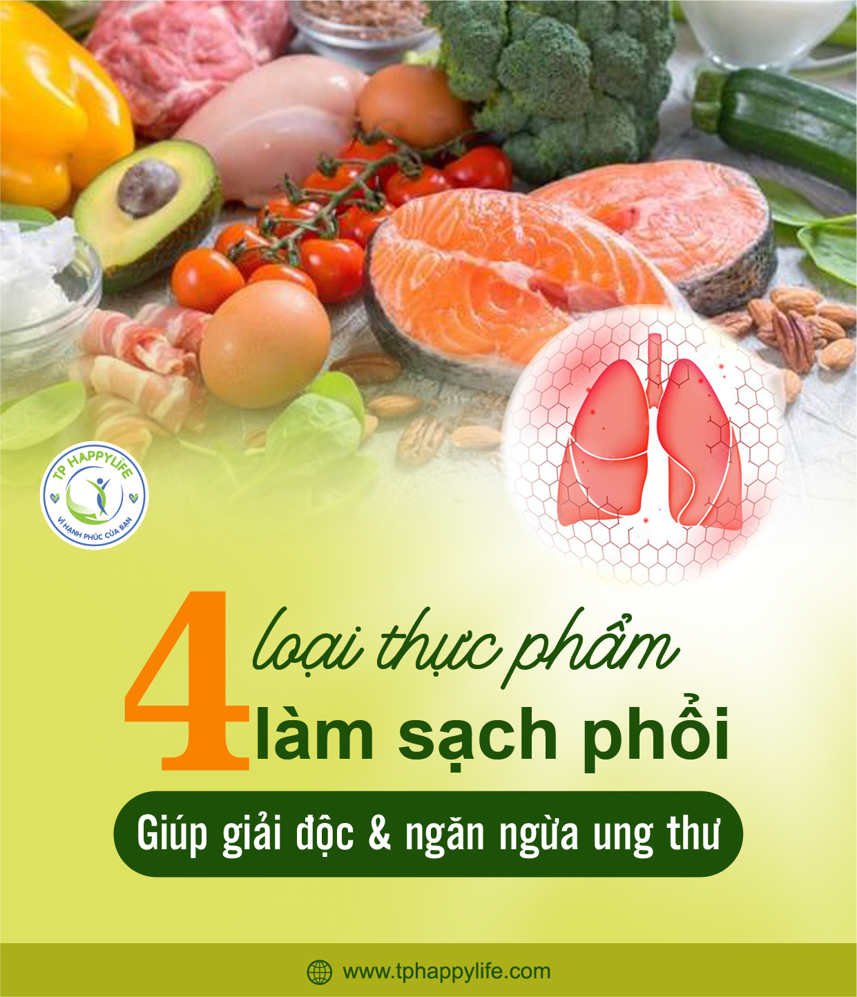 4 loại thực phẩm làm sạch phổi, ngăn ngừa ung thư