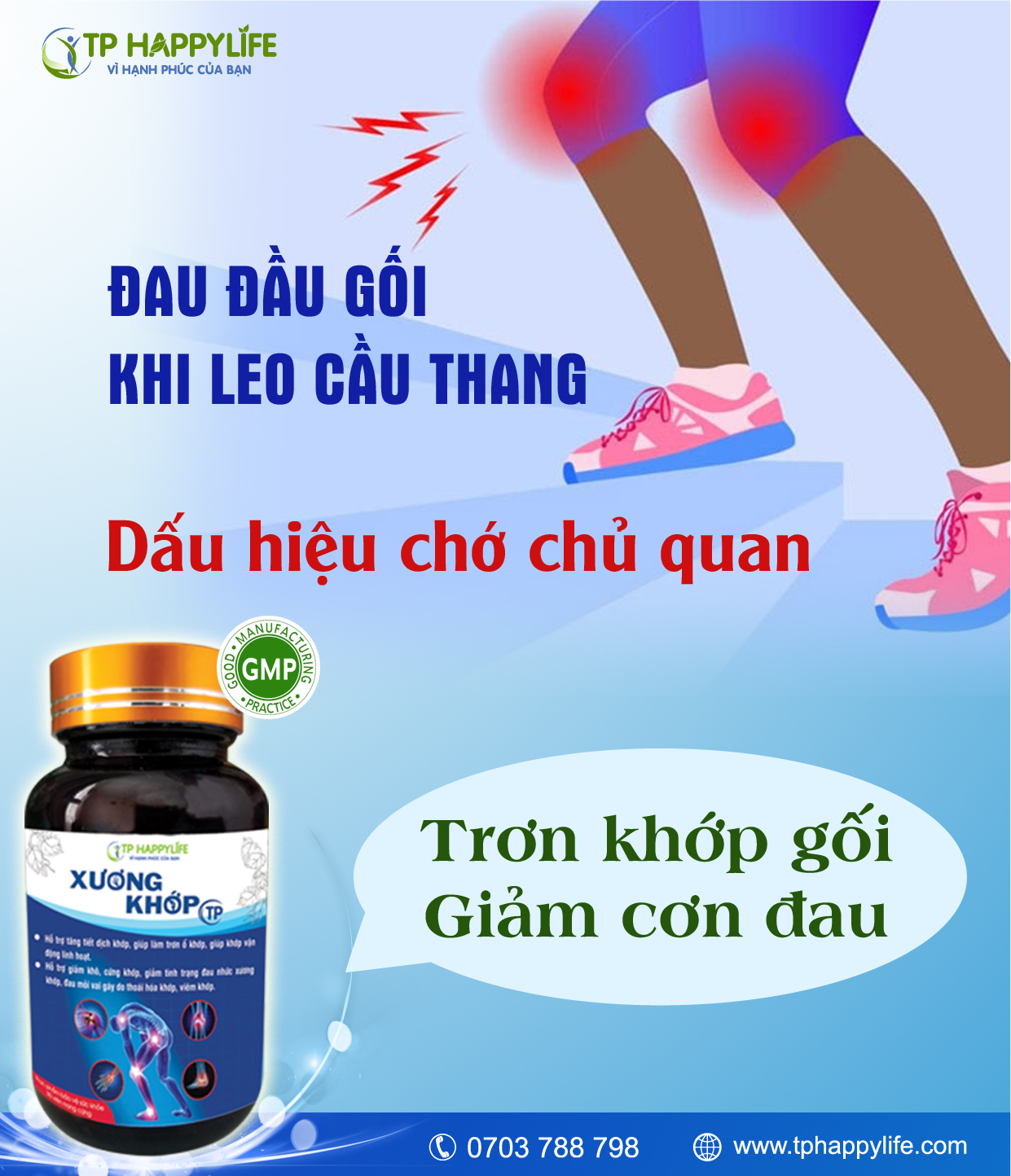 Đau đầu gối khi leo cầu thang: Dấu hiệu chớ chủ quan