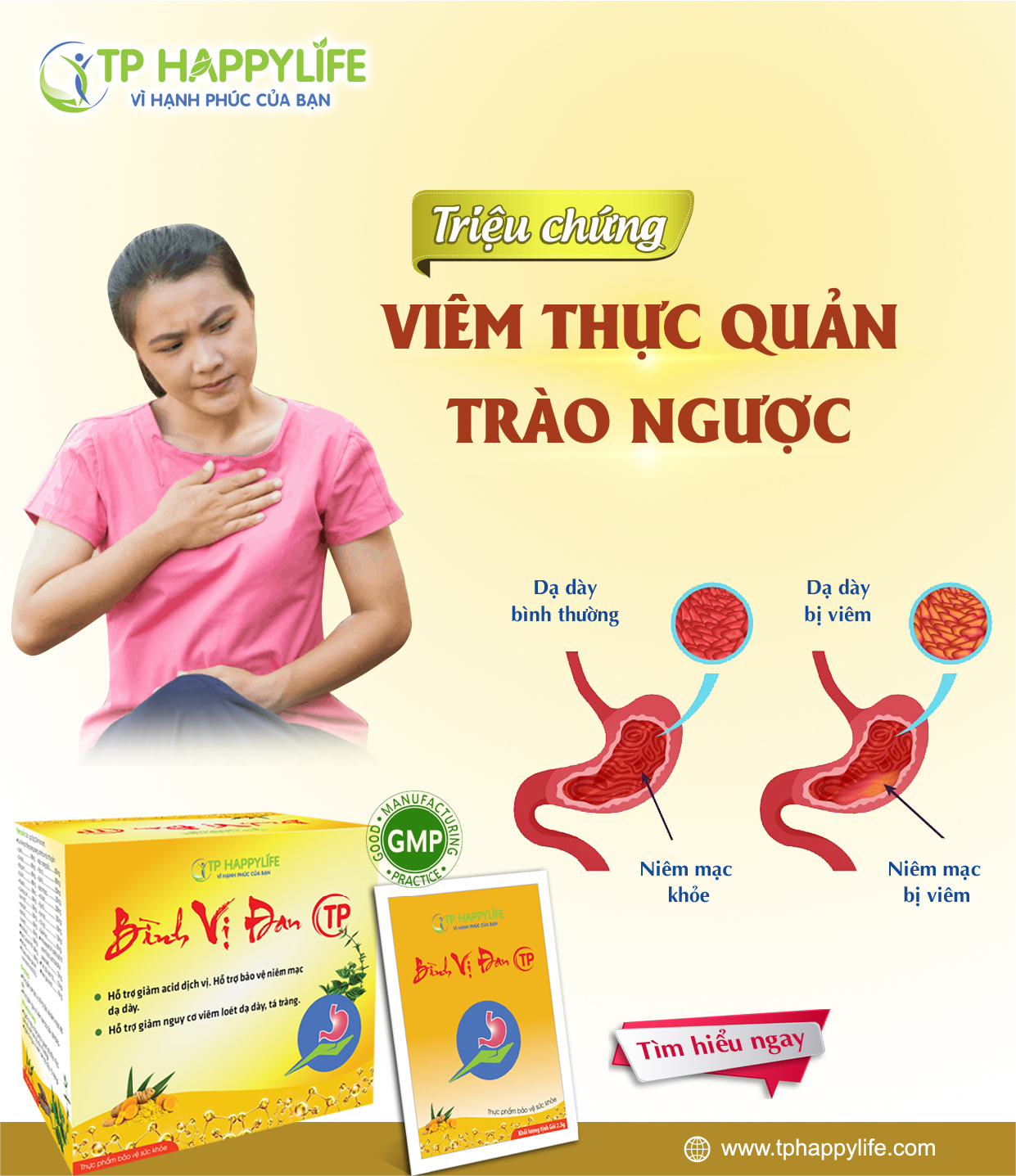 Triệu chứng viêm thực quản trào ngược