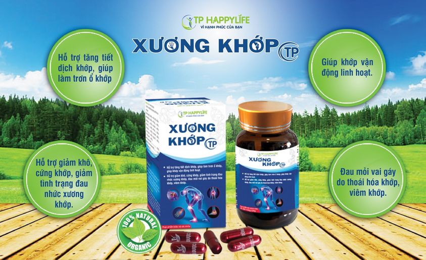 Xương Khớp TP – Hỗ trợ điều trị những chứng bệnh đau xương khớp do bệnh lý hoặc do tuổi tác.