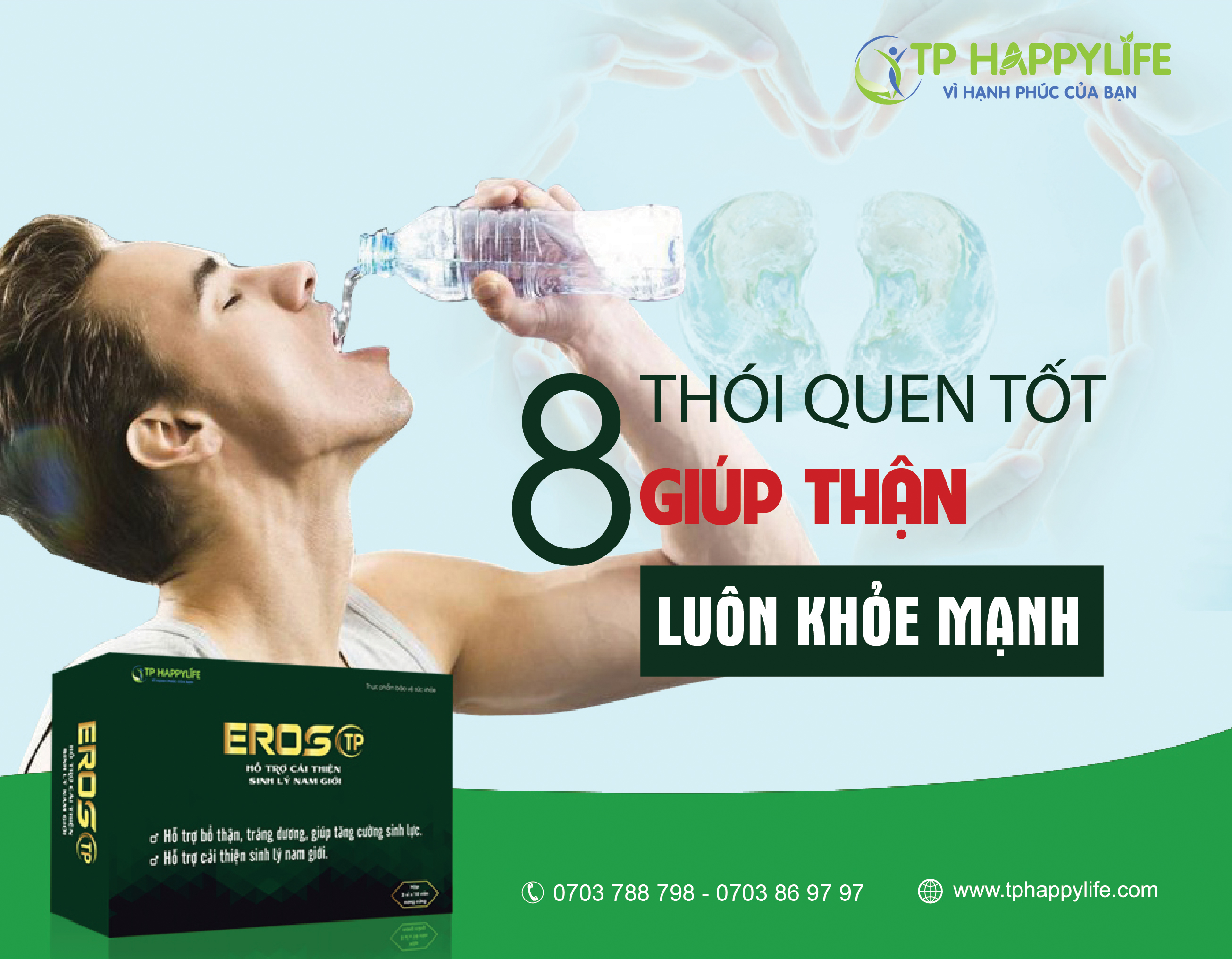 8 Thói quen tốt giúp thận luôn khỏe mạnh.