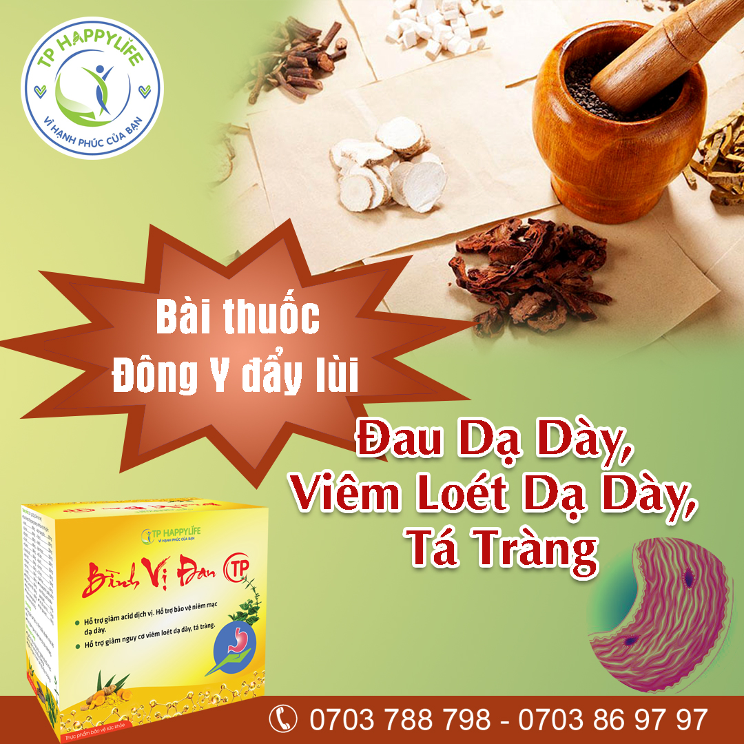 Bình Vị Đan TP – Đẩy lùi viêm loét dạ dày mãn tính.