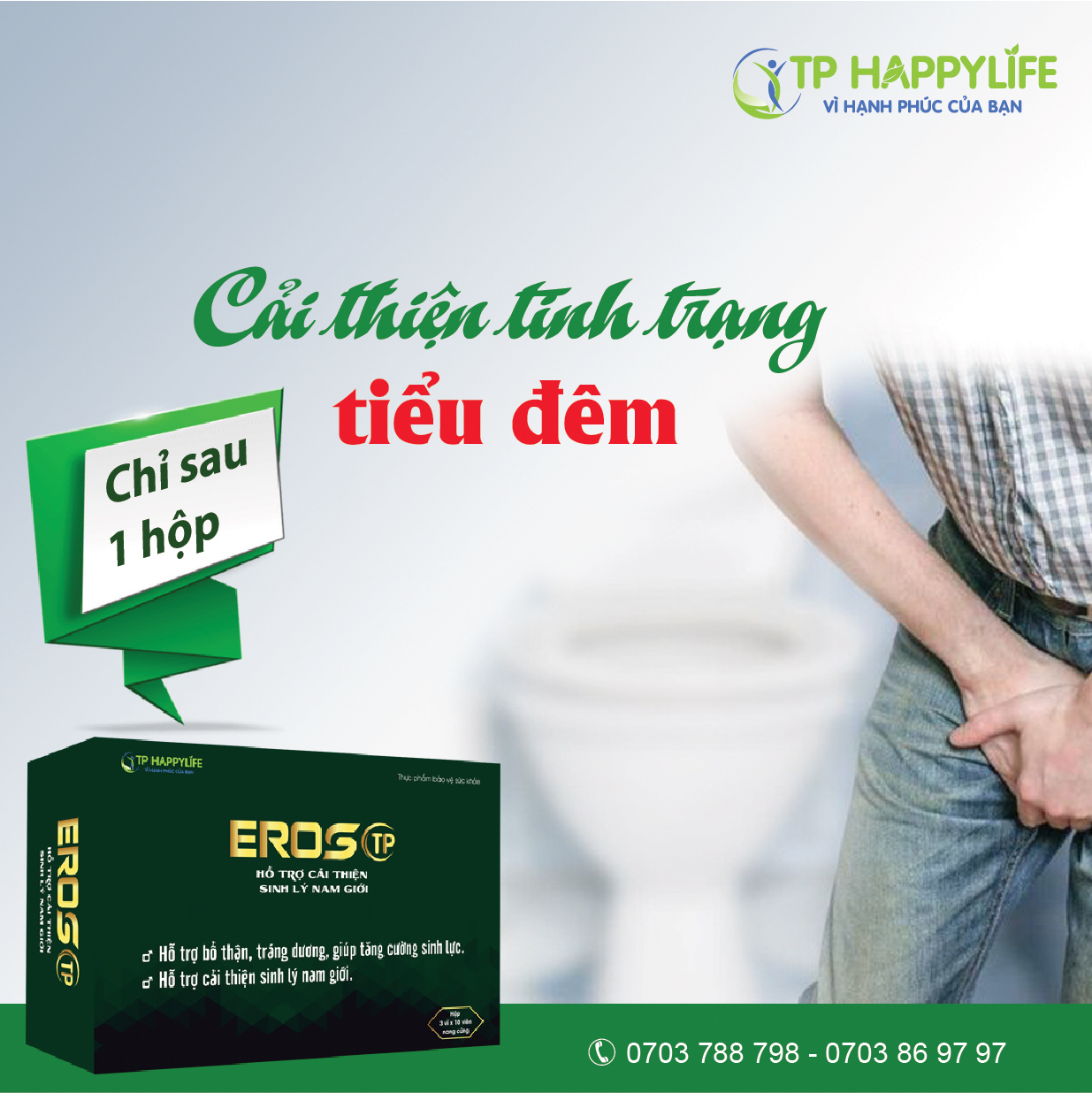 Eros TP – Cải thiện hiệu quả tình trạng tiểu đêm