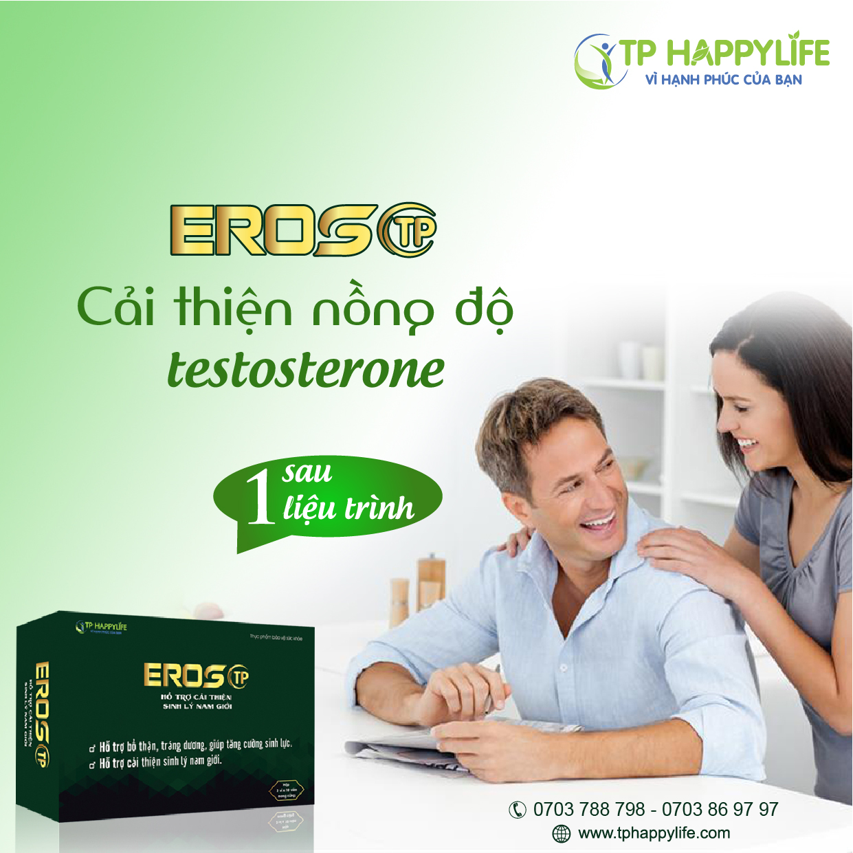 Tăng nồng độ testosterone – Cải thiện sinh lý nam