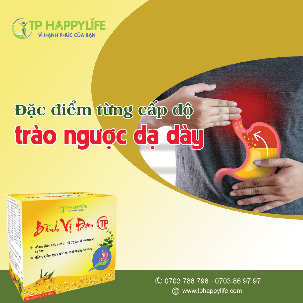 Đặc điểm từng cấp độ trào ngược dạ dày.