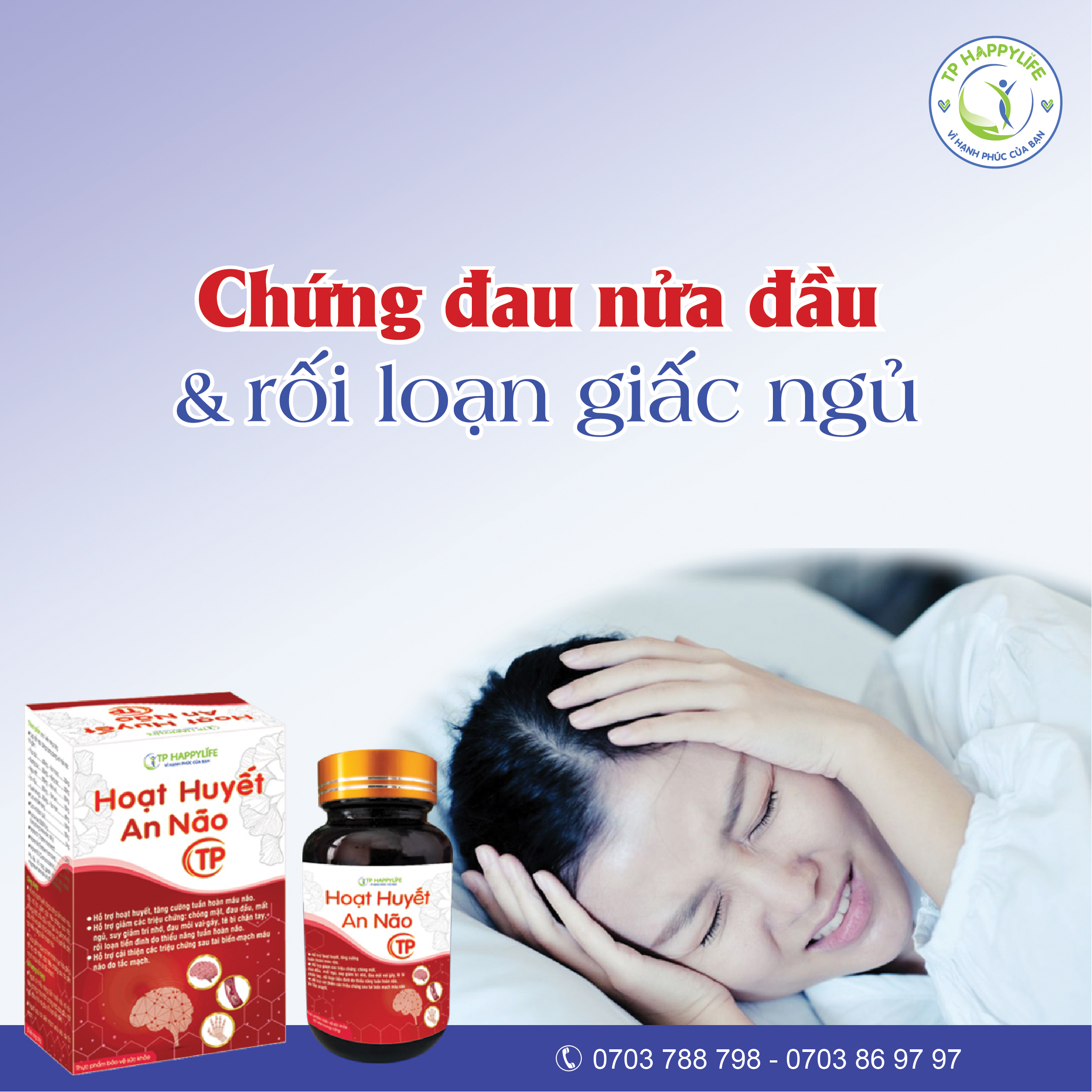 Chứng đau nửa đầu và rối loạn giấc ngủ