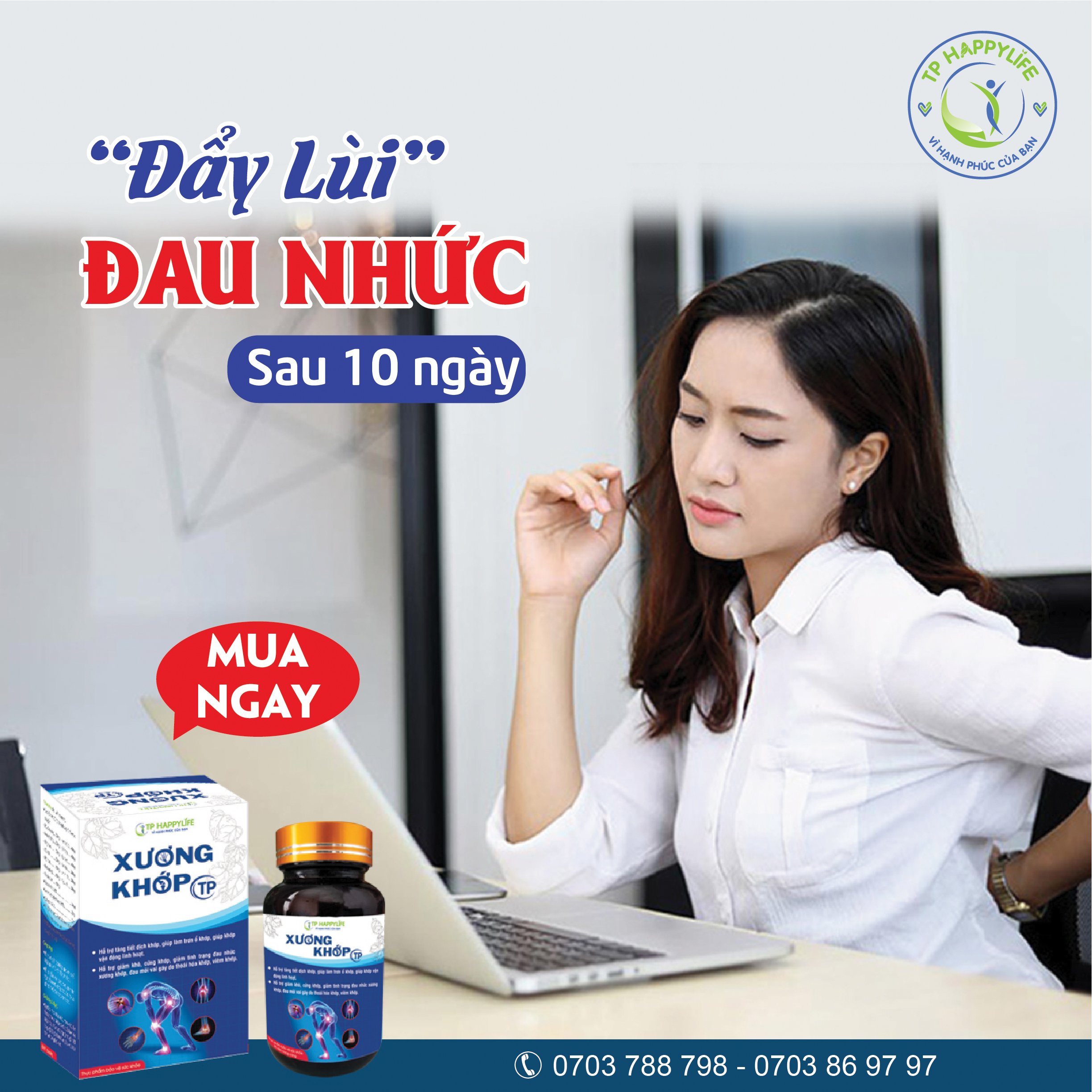 “Đẩy lùi” đau nhức xương khớp chỉ sau 10 ngày