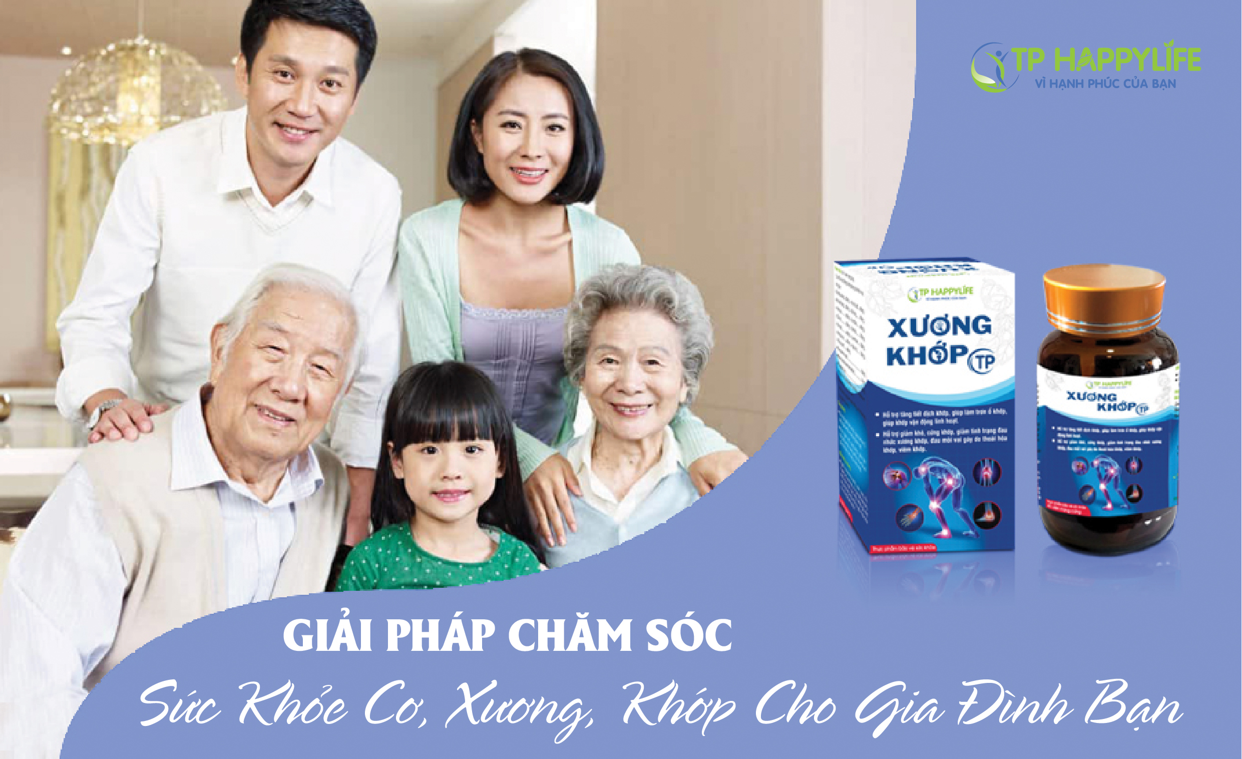 Giải pháp chăm sóc sức khỏe Cơ, Xương, Khớp cho gia đình bạn.