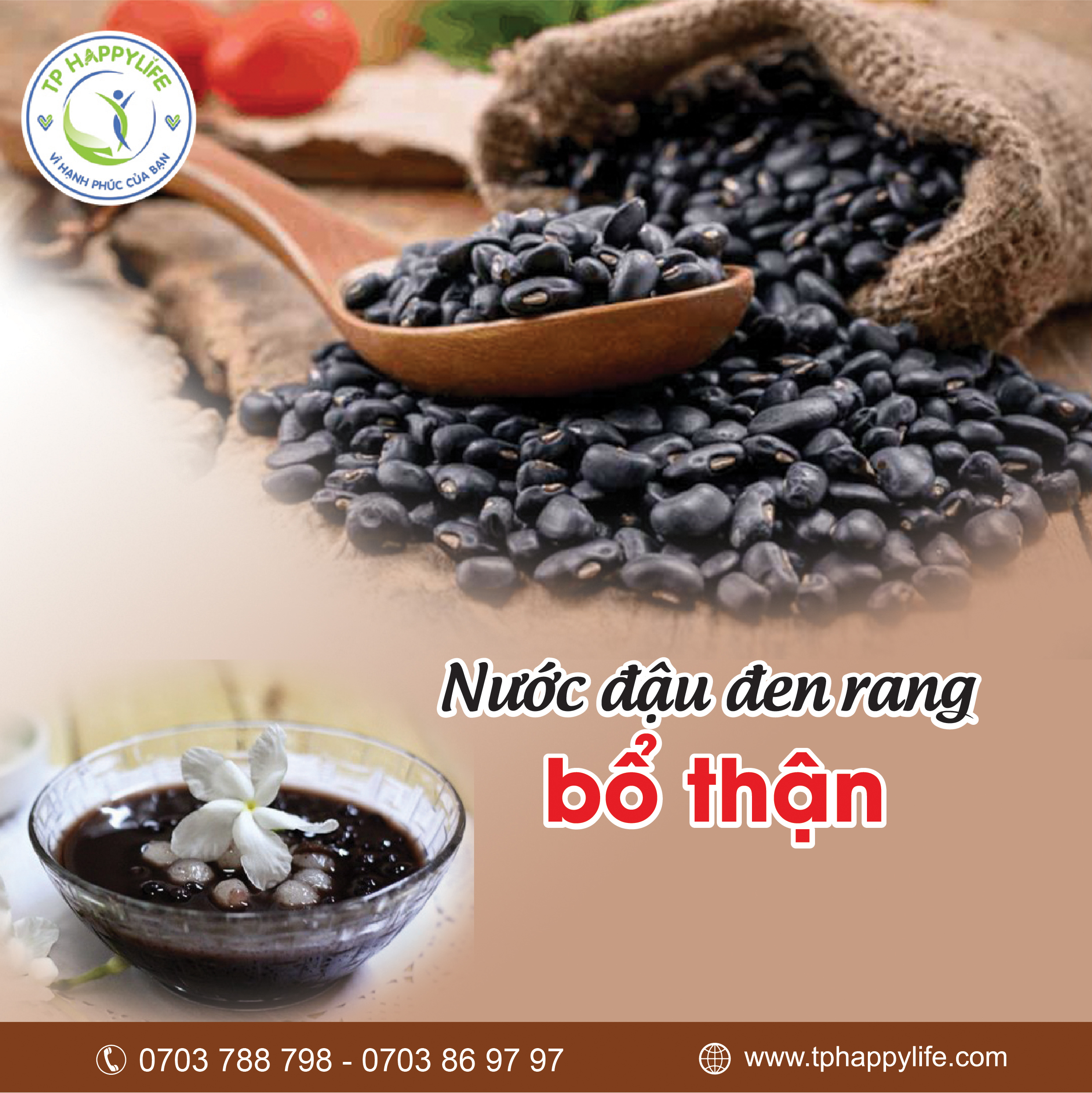 Nước đậu đen rang bổ thận