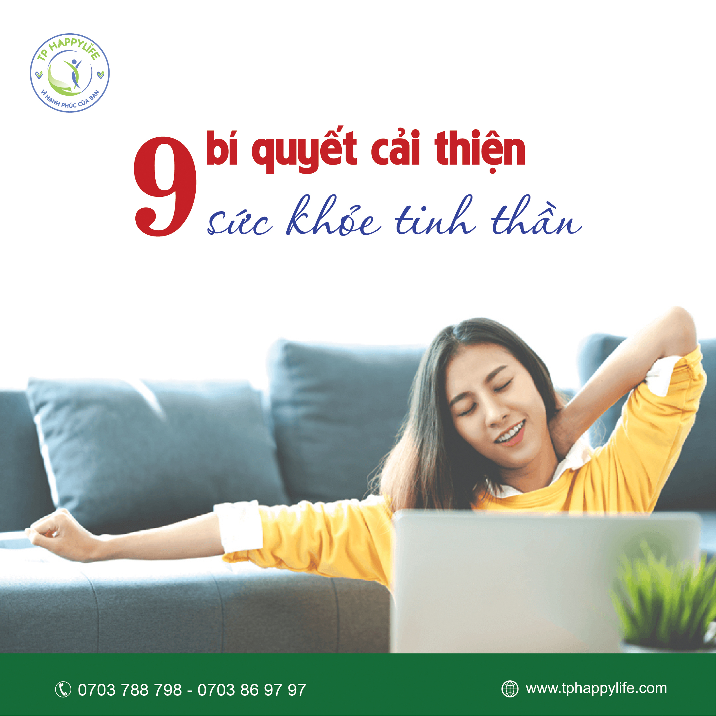 Cải thiện sức khỏe tinh thần ngay với 9 bí quyết