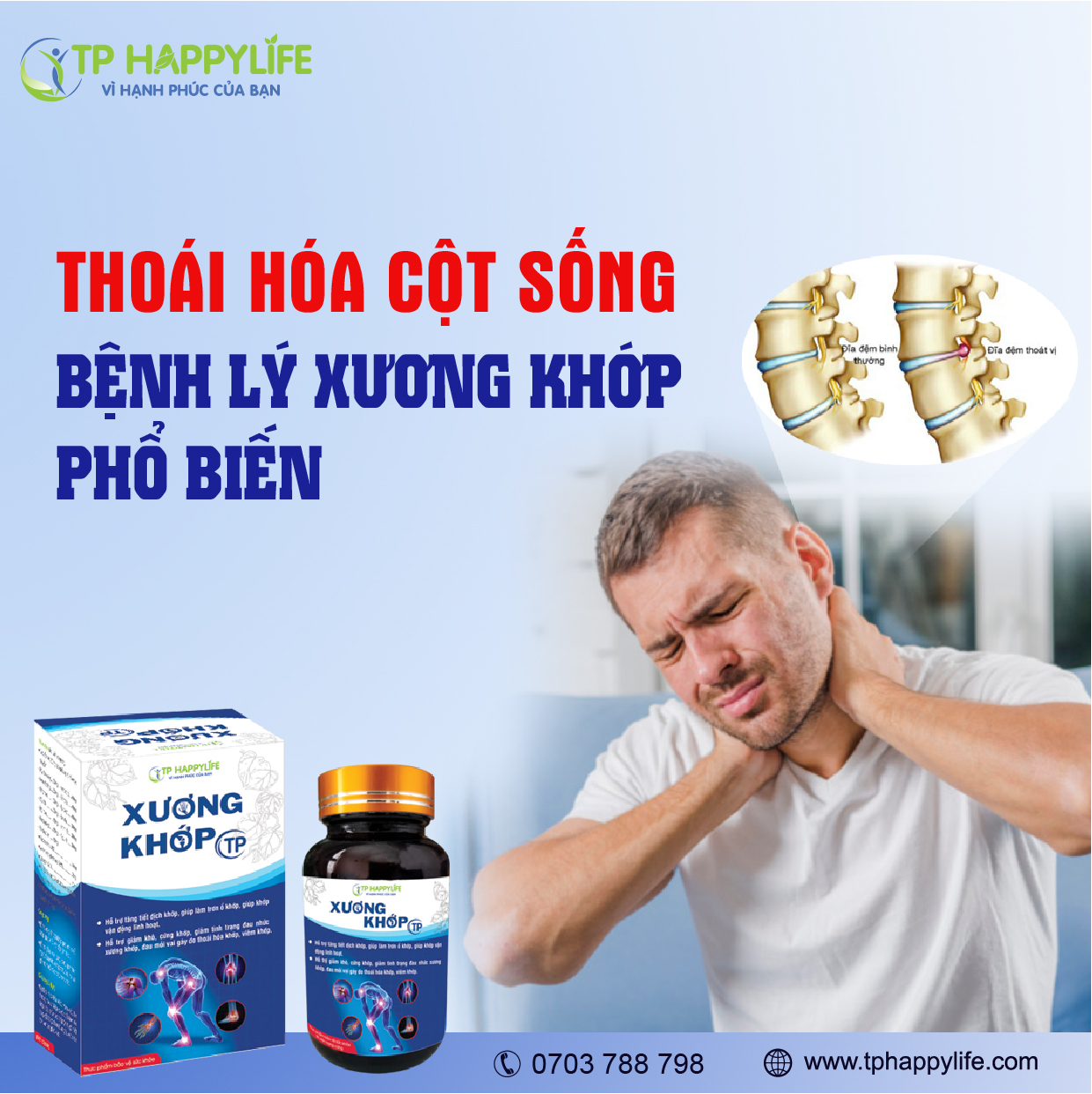 Xương khớp TP “Đẩy lùi” thoái hóa cột sống