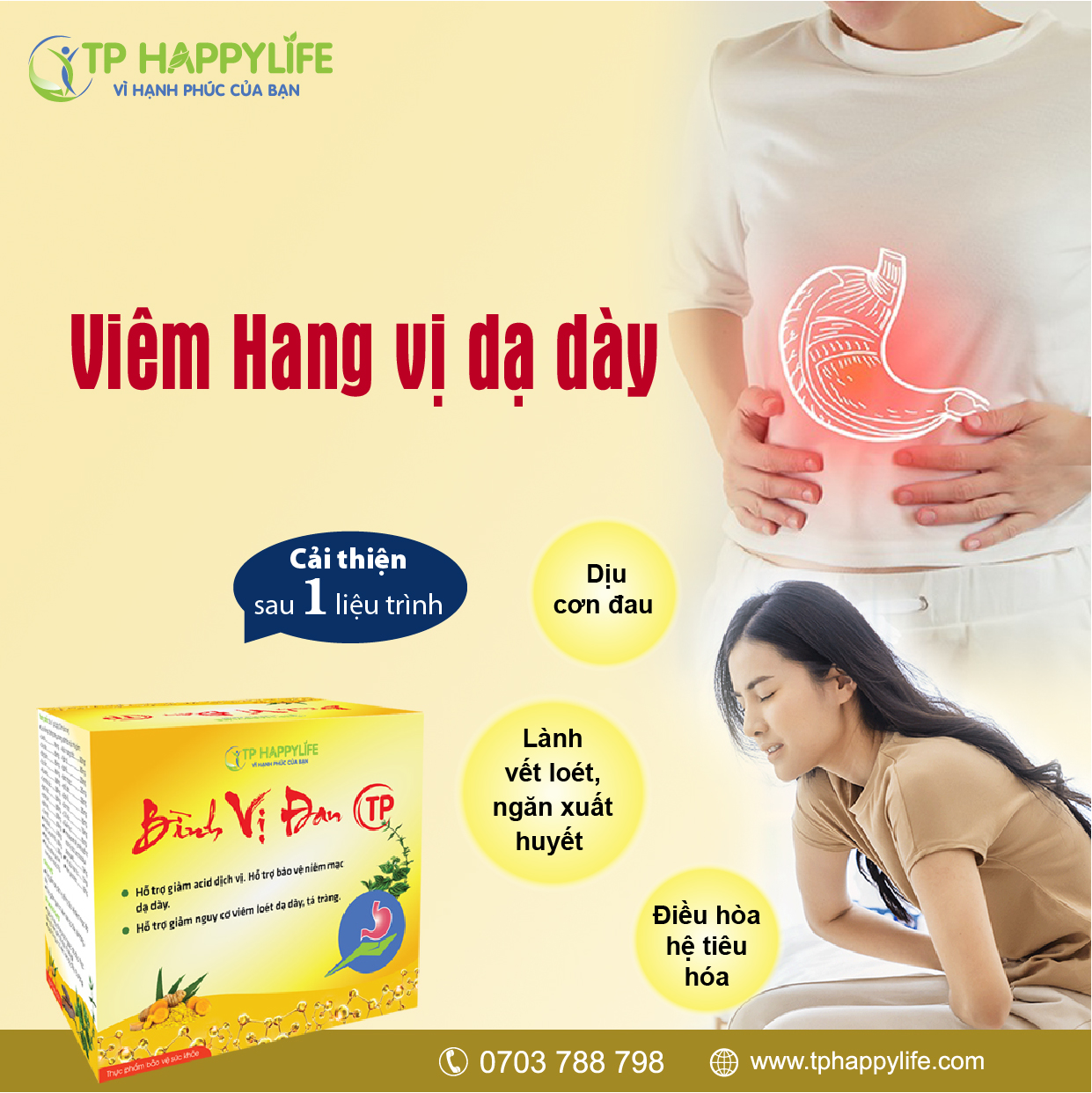 Bình Vị Đan TP - Cải thiện viêm hang vị dạ dày sau 1 liệu trình.