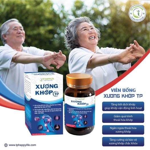 Xương khướp TP – Tăng tiết dịch khớp, giúp khớp hoạt động tốt hơn.